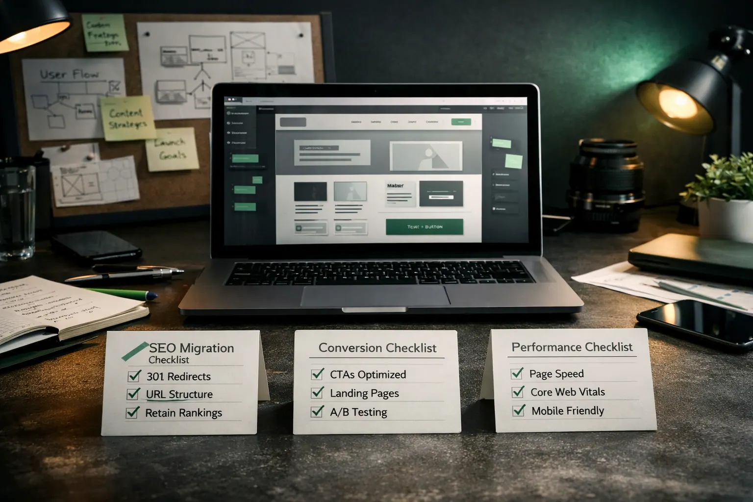 J Luxe Website Rebuild Series: 8 Parts on SEO and Conversion - practical Web Growth guide visual