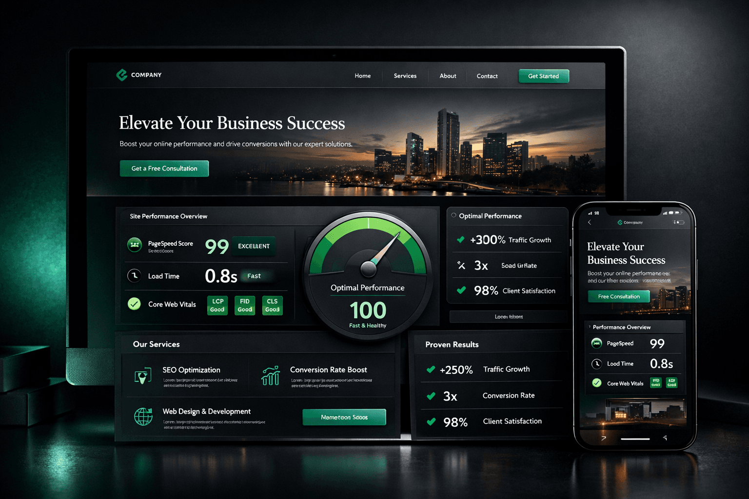 Premium Website Design Without Slow Pages