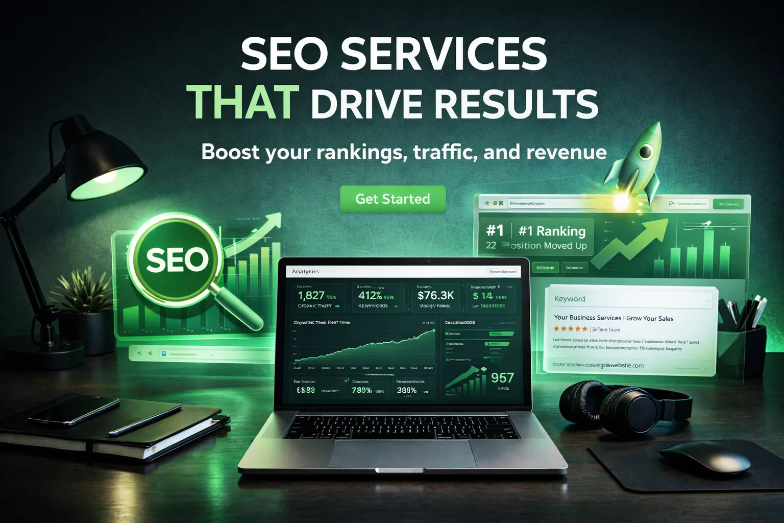 Small business owner reviewing a practical website SEO checklist