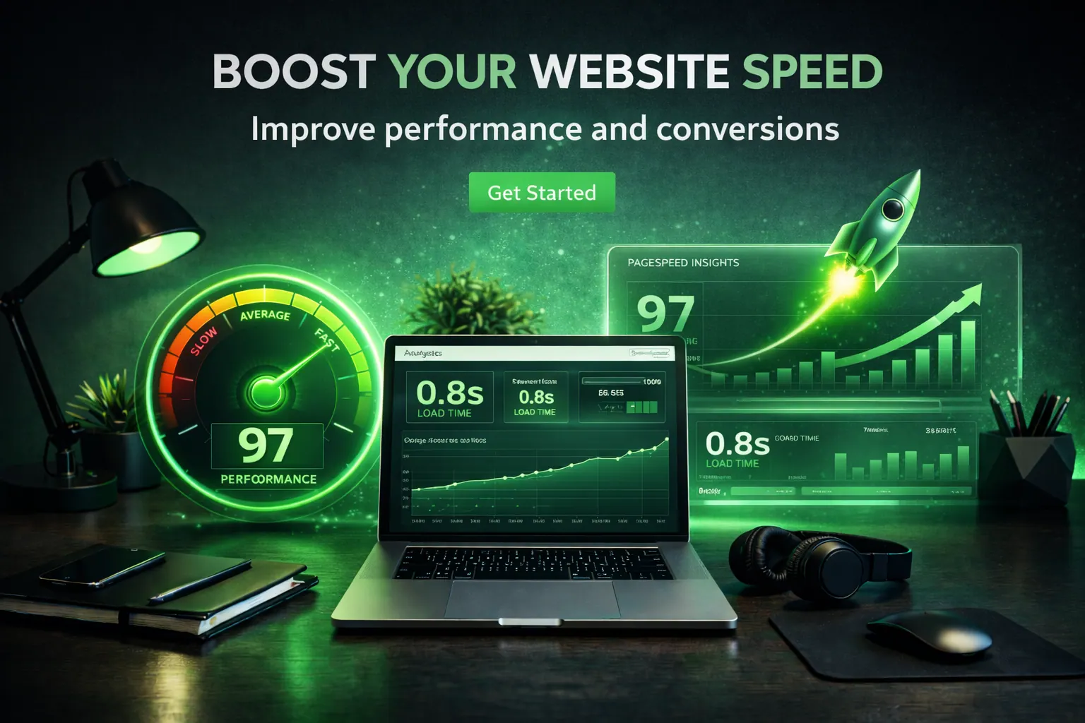 Performance test and ten fixes for a fast-loading business website